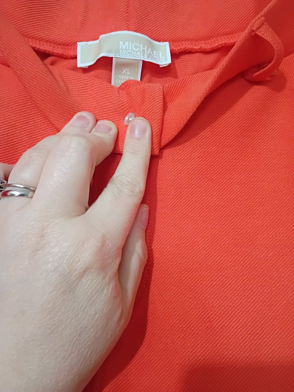 Michael Kors Orange Slim Ankle Grommet Pants - Picture 3 of 3